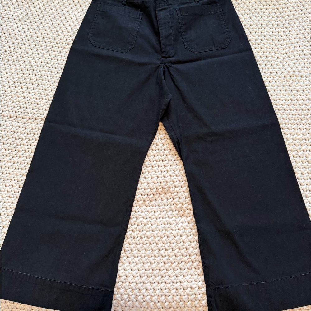 Maeve Black Wide-Leg Pants